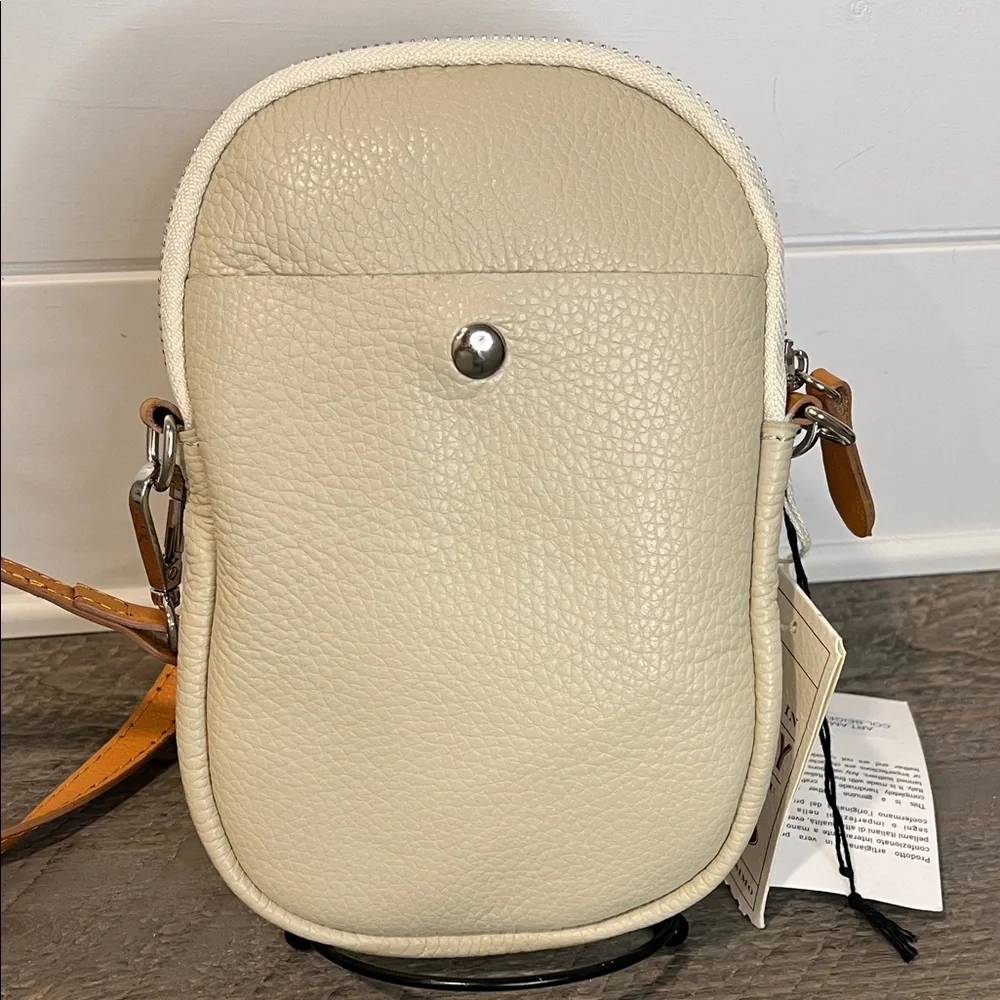 DIVINA FIRENZE Made In Italy Leather Mobile Phone Holder Crossbody Bag - NWT - Picture 6 of 8